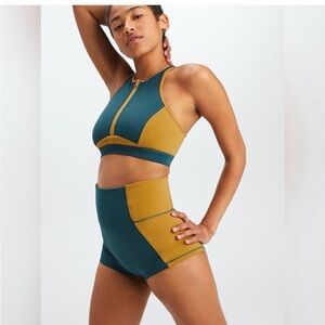 Teal and Mustard Swim Set